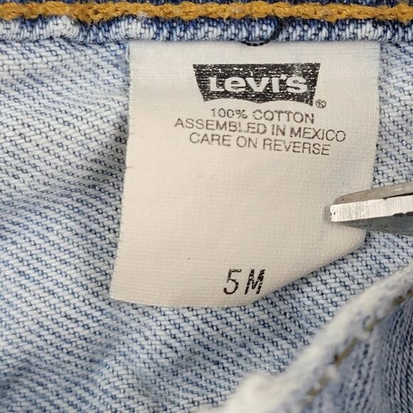 Vintage 90s Levi’s Silver‎ Tab Bellbottom Flare Light Wash Jeans Sz 5 (27x30.5) - Picture 5 of 15